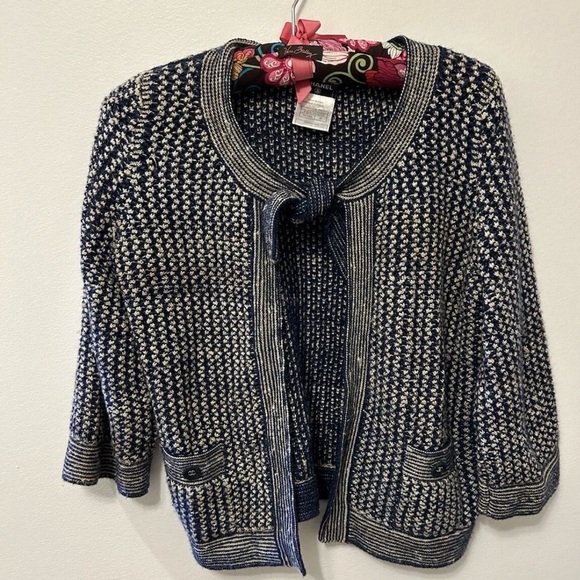 Vintage Chanel 40 Silk Cotton Sweater